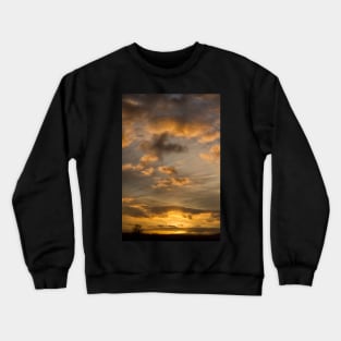 Sunset in Orange and Blue Crewneck Sweatshirt